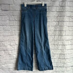 PREOWNED SPANX SEAMED FRONT WIDE LEG JEANS WOMENS SIZE MEDIUM M